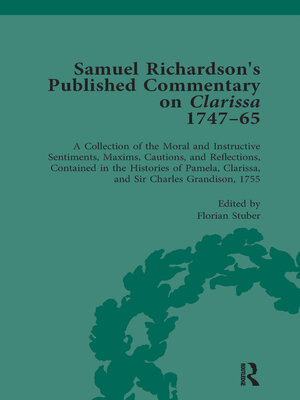 cover image of Samuel Richardson's Published Commentary on Clarissa, 1747-1765 Vol 3